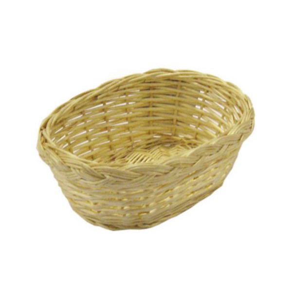 Wooden basket oval cm.16x12 H.6