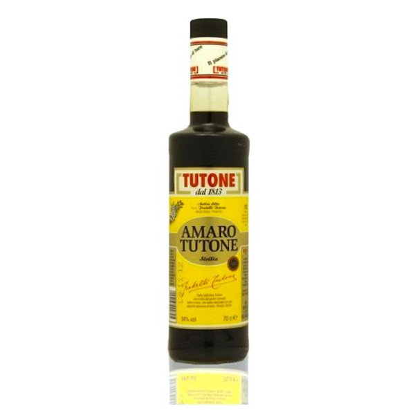 Sicilian Amaro herbal liqueur Tutone 70 cl. - 34% Alcohol