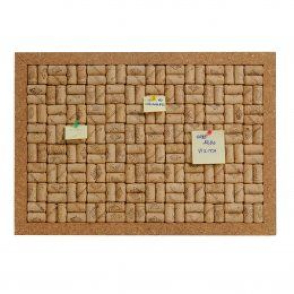 Cork board with wine stoppers - Height cm.42 Width cm.60