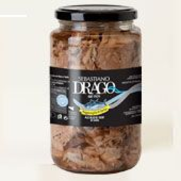 Tuna Scraps in olive oil in glass jar gr.550