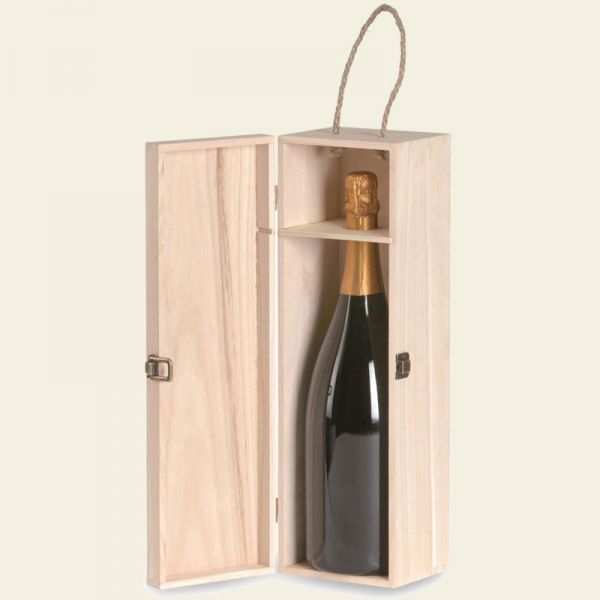 NATURAL WOOD BOX MAGNUM CHAMPAGNOTTA Lt.1,5