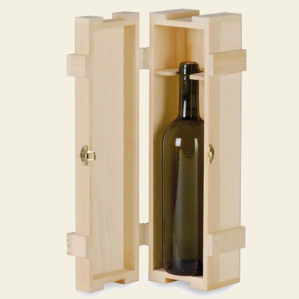 1 BOTTLE WOODEN BOX - CLASSICA - 4 Pcs.