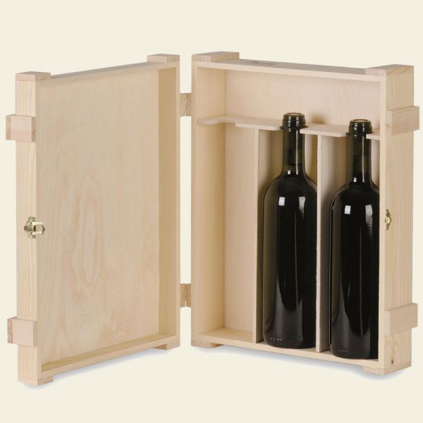 3 BOTTLES WOODEN BOX - CLASSICA - 2 Pcs.