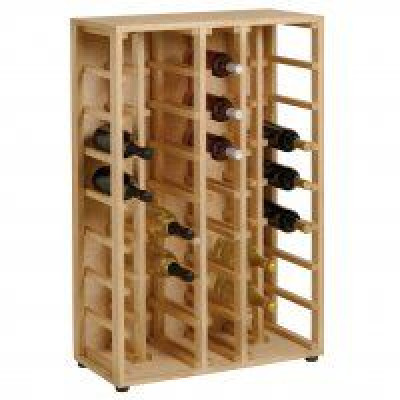 Wine cellar for 40 bottles in Solid wood pine