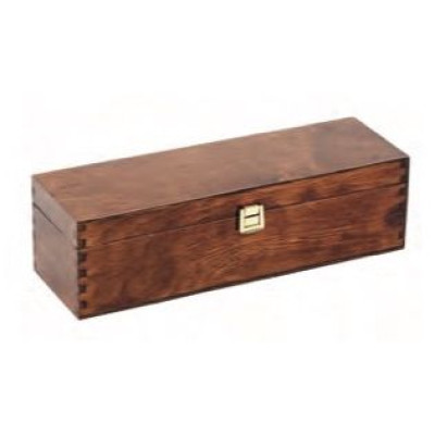 Box 1 bottle in painted birchwooden cm.33,5x9,5x9