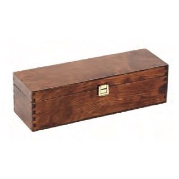 Box 1 bottle in painted birchwooden cm.33,5x9,5x9