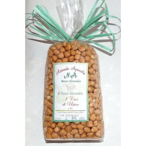 Sicilian chickpeas from Ustica Island - 450 GR. (15,88 Oz) by Nuzzo agricultural company based in Ustica