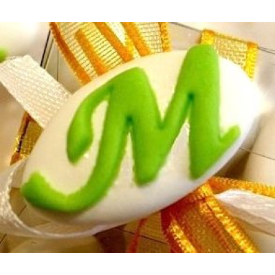 Decorated italian Chocolate Confetti candy favor - ALL LETTERS