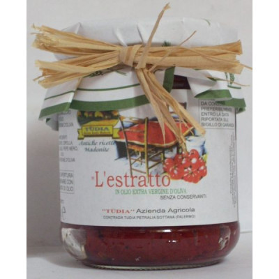 Extract of tomato paste from Sicily in extra virgin olive oil - 7,41 Oz. -