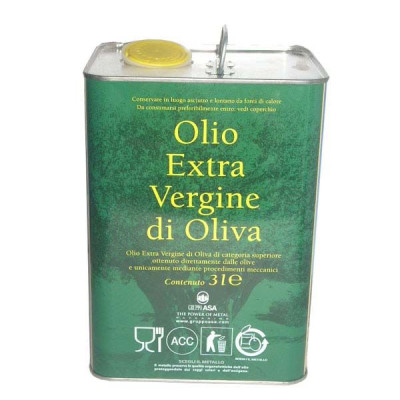 "Extra olive oil" containers for oil transport Lt.3