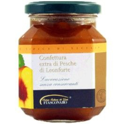 Sicilian LEONFORTE PEACHES Marmalade Fiasconaro - 12,70 Oz. (360 gr.)