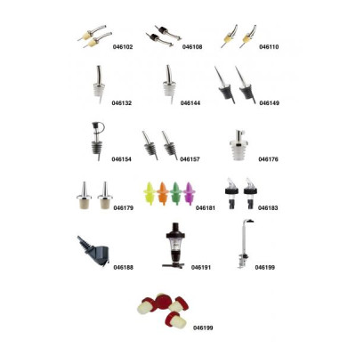 DOSING AND POURERS OIL CAPS SUITABLES FOR VINEGARS AND ALCOHOL - MIXED WHOLESALE OFFER