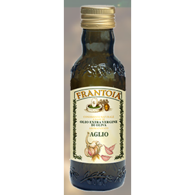 Sicilian extra virgin Olive oil flavored with GARLIC - 250 ml.
