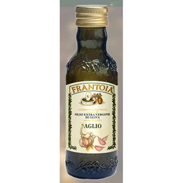 Sicilian extra virgin Olive oil flavored with GARLIC - 250 ml.