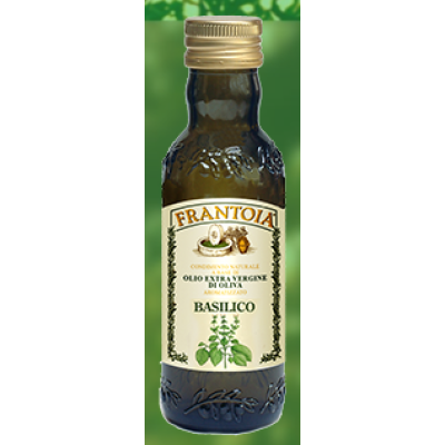 Sicilian extra virgin Olive oil flavored with BASIL - 250 ml.