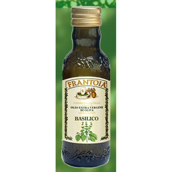 Sicilian extra virgin Olive oil flavored with BASIL - 250 ml.