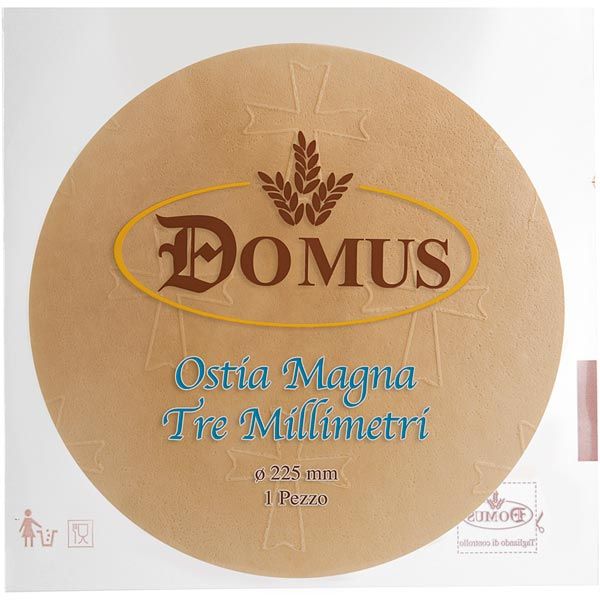 Concelebrated Eucharistic Wafer Magna Thickness 3mm. diameter of 22,5 cm. pack of 3 pieces