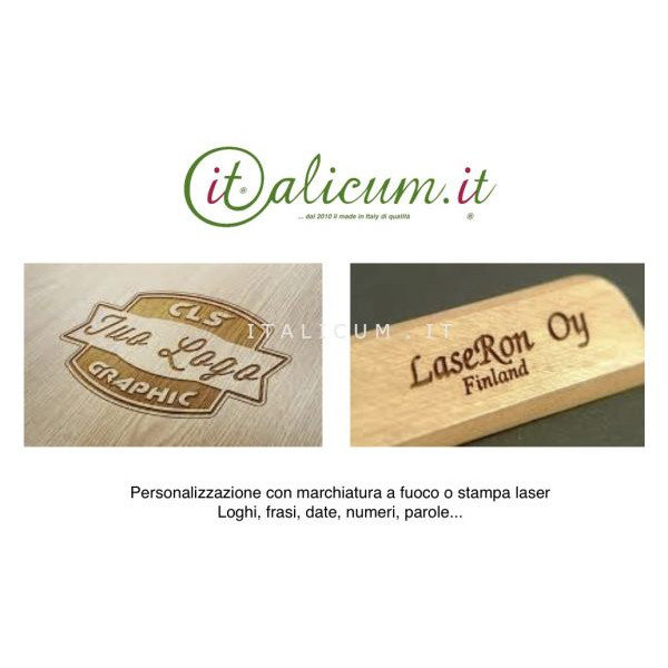 LASER PRINTING OR FIRE MARKING SERVICE ON WOODEN BOXES OR WINE ACCESSORIES