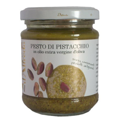 Sicilian pistachios sauce in olive oil for italian pasta 6.35 Oz. 