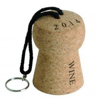 Large cork cap keychain cm.12x8