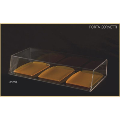 EXHIBITOR FOR CROISSANT Plexiglass - cm.80x35 height cm.15
