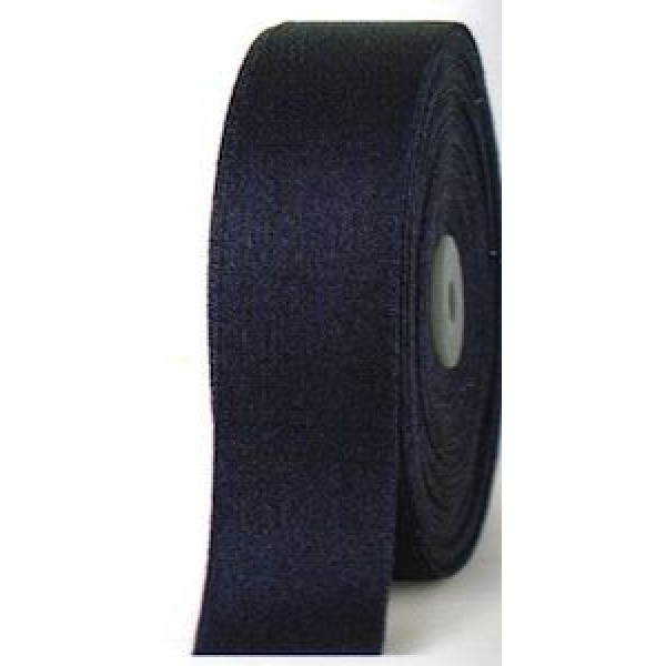Satin Blue ribbon with glitter - 10 mm wide roll 50 mt. long -