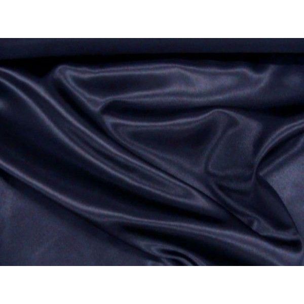 Satin BLUE 100% polyester - height 150 cm - 190 gr./mt. - 1 meter