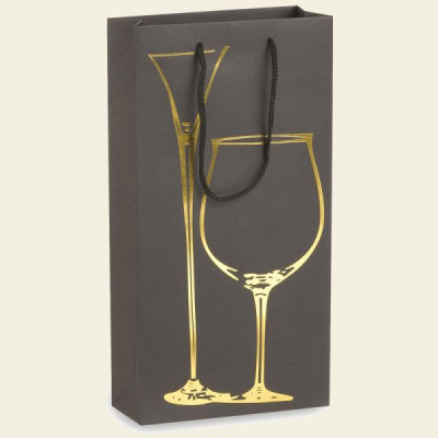 PAPER BAG BOTTLE HOLDER RISERVA FOR 2 BOTTLES - 25 Pcs. 35% DISCOUNT