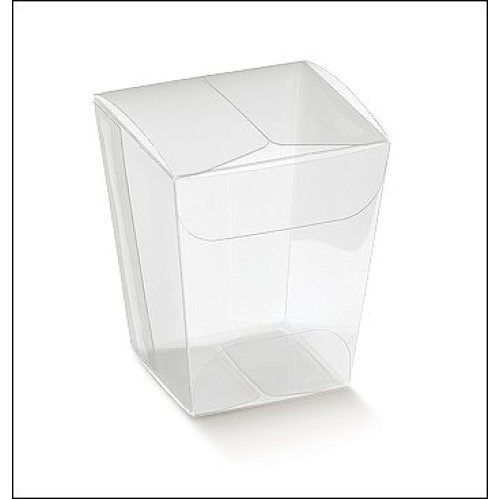 Transparent case box Bicchierino - opening from above - mm. 33x33x50 
