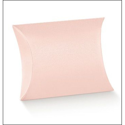 Colored cardboard boxes "Busta" Pink satin mm.85x85x30 - 10 Pcs.