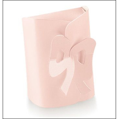Colored cardboard boxes "Fiocco" Pink satin mm.105x95x40 - 10 Pcs.