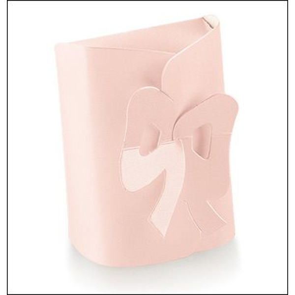 Colored cardboard boxes "Fiocco" Pink satin mm.105x95x40 - 10 Pcs.