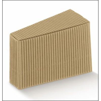 Cardboard Box cake slice triangle wave havana mm.90x73x50 - 50 Pcs. 10% Discount