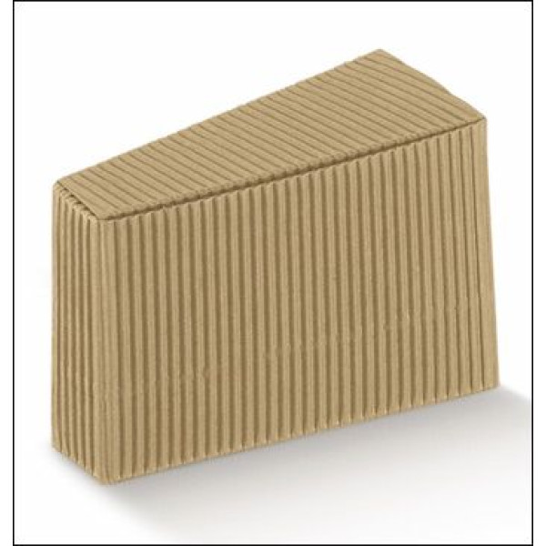 Cardboard Box cake slice triangle wave havana mm.90x73x50 - 50 Pcs. 10% Discount
