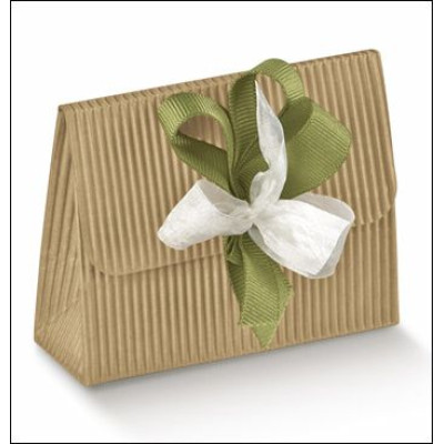 Corrugated cardboard boxes with holes for closing ribbon Pochette mm.85x30x65 - 50 Pcs. 10% Discount