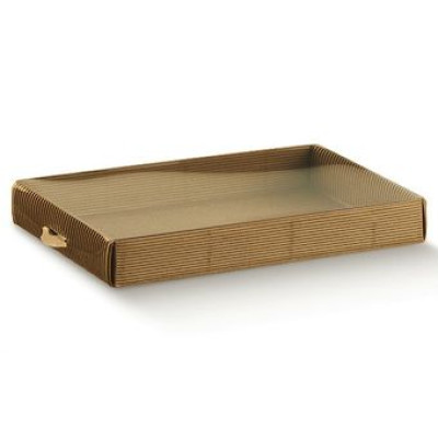 Wave havana Cardboard boxes with PVC clear cover mm.300x220x35 - 10 Pcs.