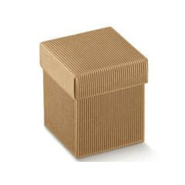 Corrugated cardboard boxes bottom and lid mm.80x80x120 - 10 Pcs.