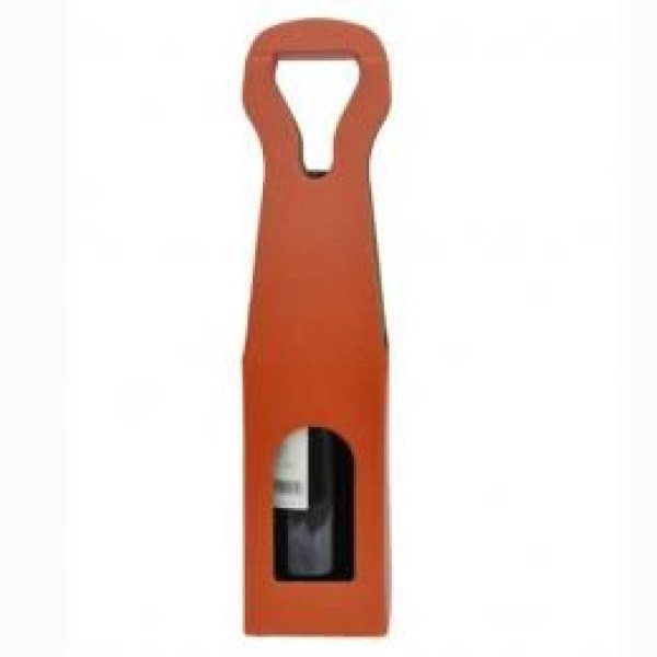 CARDBOARD BOTTLE ORANGE for 1 bottle ORANGE mm.90x90x410 - 10 Pcs.