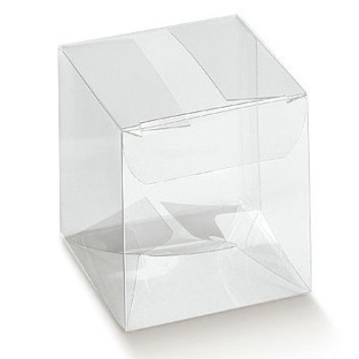 Clear gift boxes - opening from above - mm.180x180x250 - 10 Pcs. 
