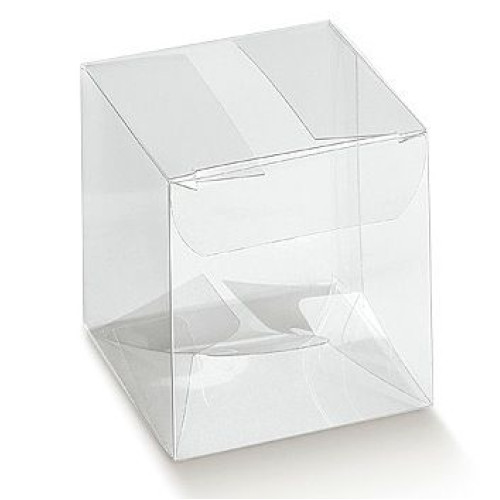 Clear gift boxes - opening from above - mm.180x180x250 - 10 Pcs. 