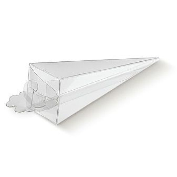 Transparent Boxes Cone mm. 155 Pcs.10