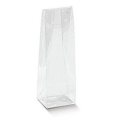 Transparent sickbag box Sacchetto - opening from above - mm. 50x40x155 - 10 Pcs. 