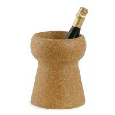 Bucket bottle holder open in solid cork cm.21x27