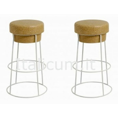 High stool for drinking BAR counter in solid cork cm.47,5x80 - 2 Pcs. Pack 10% Discount