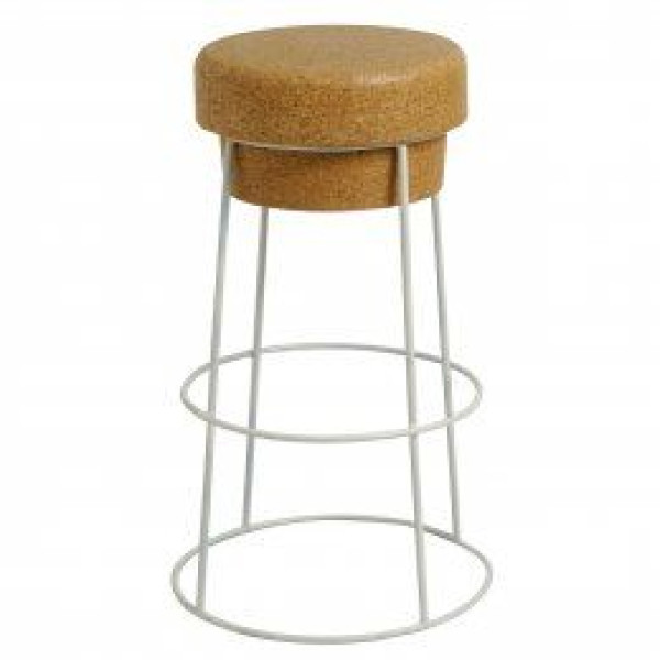 High stool for drinking BAR counter in solid cork cm.47,5x80