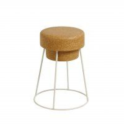 Low stool STOPPER in solid cork cm.44x56,5