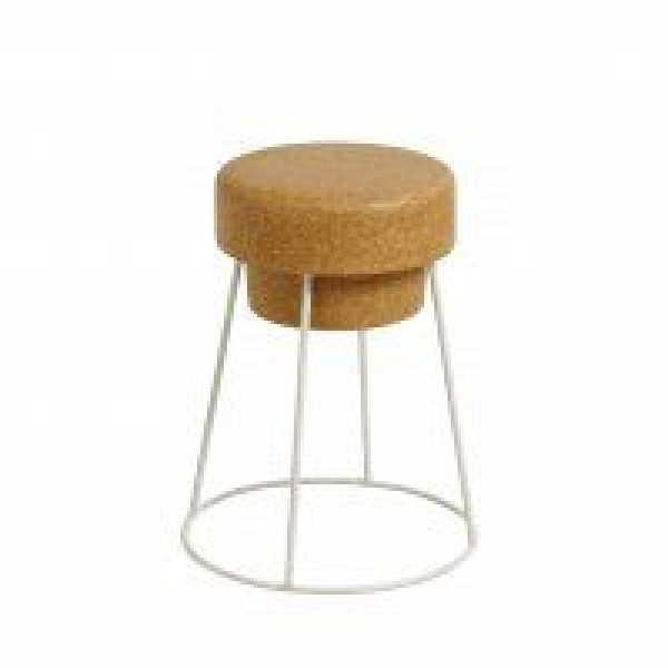 Low stool STOPPER in solid cork cm.44x56,5