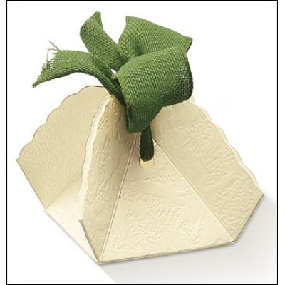 Colored cardboard boxes Fagottino Ivory mm.60x60x45 - 10 Pcs.