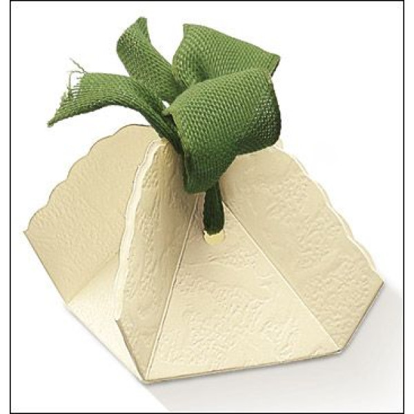 Colored cardboard boxes Fagottino Ivory mm.60x60x45 - 10 Pcs.