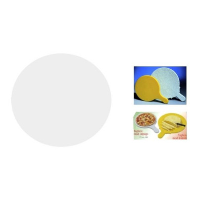 Round polyethylene Chopping board WHITE diameter cm.36 for pizza